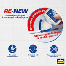 Carica l'immagine nel visualizzatore di Gallery, Pattex RE-NEW Bianco, Sigillante bagno e cucina per rinnovo fughe, Silicone sigillante bianco per rinnovare le fughe ed eliminare la muffa, applicazione facile, 1x80ml