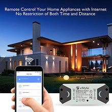 Carica l&#39;immagine nel visualizzatore di Gallery, eMylo Smart WiFi Interruttore luce Relè wireless 220V 2 1 pack - Ilgrandebazar