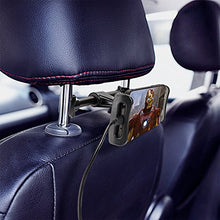 Carica l&#39;immagine nel visualizzatore di Gallery, Tryone Supporto Tablet Poggiatesta Auto, supporto per tablet sedile Nero