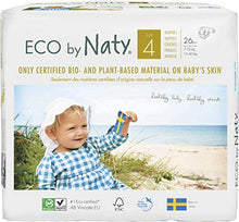 Carica l&#39;immagine nel visualizzatore di Gallery, Eco by Naty, Taglia 4, 156 pannolini, 7-18kg, 4 (156 pannolini) - Ilgrandebazar