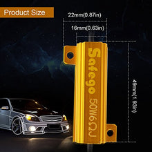 Carica l&#39;immagine nel visualizzatore di Gallery, Safego 2 x 50W 6ohm Resistenze di Carico Per il LED Bulbi, Resistore