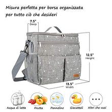 Carica l'immagine nel visualizzatore di Gallery, VigoRise Borsa da Pranzo per Passeggino Universale Portaoggetti con...
