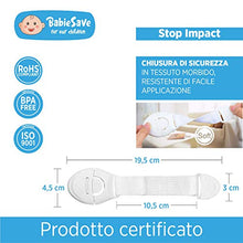 Carica l&#39;immagine nel visualizzatore di Gallery, [12 Pezzi] Bambino Chiusure di Sicurezza Armadio, Fascia Morbida 12p.chiusure