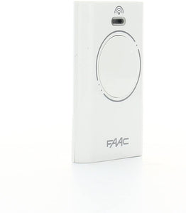 FAAC 787007 AUTOMAZIONE CANCELLO Telecomando XT2 433 SLH LR TRASMITTENTE 2 CANALI Bianca 433 MHz