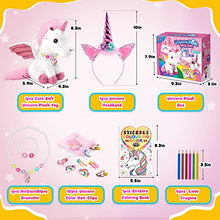 Carica l'immagine nel visualizzatore di Gallery, EUCOCO Peluche Unicorno Bambina Regalo, Regalo Bambina 3-7 Anni Giocattoli Unicorno Kit Pittura per Bambini 3-8 Anni Femmina Giochi Gioco di Ruolo Bambini 3-7 Anni Regalo Ragazza Braccialetto
