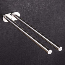 Carica l&#39;immagine nel visualizzatore di Gallery, ZUNTO Bagno Porta Salviette da Parete Acciaio Inox Portasciugamani 40cm 2...