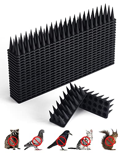 CIIC Dissuasori per Piccioni 5.7M, Dissuasoro Anti Piccioni, Dissuasori per Gatti Scaccia Piccioni, Dissuasori per Uccelli per Balcone Terrazza Finestra Plastica da Esterno（20 Pezzi Nero）