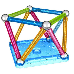 Geomag- Glitter Colour Gioco di Costruzione Magnetico, 30 Pezzi, Multicolore