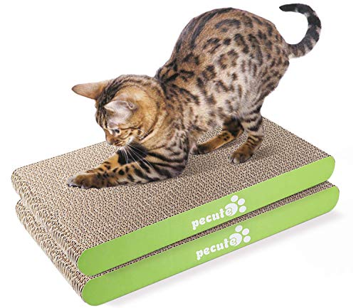 Pecute Tiragraffi per Gatti Cartone, 38,5 * 20,5 * Cartone di Ricambio (2pcs)