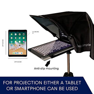 Teleprompter by Leeventi - Compatibile con tutti i dispositivi e treppiedi