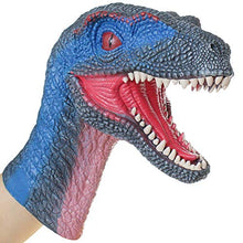 Carica l&#39;immagine nel visualizzatore di Gallery, Lebze Burattino di Mano Velociraptor Dinosauro Action Figure - Ilgrandebazar