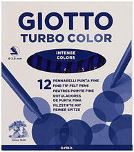 Carica l'immagine nel visualizzatore di Gallery, Turbocolor - Mod. 485 - Pennarelli, Punta Fina, Confezione da 12 Pezzi -...