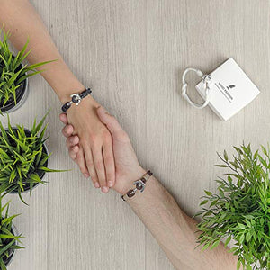 Wind Passion Bracciale Large ( Wrist size: 17.5 - 19.4 cm ), Black pearl - Ilgrandebazar