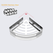 Carica l&#39;immagine nel visualizzatore di Gallery, Mensola angolare per Bagno WC-Shelf-Triangle, Doccia Inox (Triangolo) - Ilgrandebazar