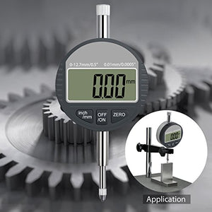 Neoteck DTI LCD Comparatore Centesimale Digitale 0.01/0.0005'' 0.01mm/12.7mm