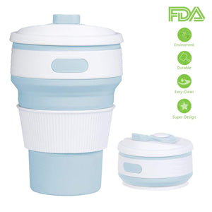 YOMYM Tazza da Viaggio Pieghevole, Portatile in Silicone Piegato... - Ilgrandebazar