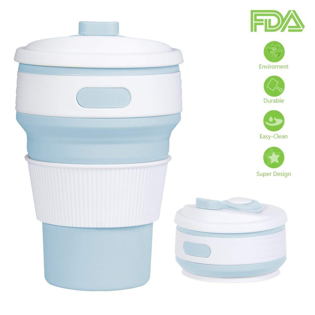 YOMYM Tazza da Viaggio Pieghevole, Portatile in Silicone Piegato... - Ilgrandebazar
