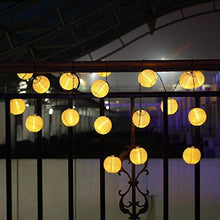 Carica l'immagine nel visualizzatore di Gallery, Stringa di Luci Catena Luminosa Giardino Esterno Solare Bawoo Bianco