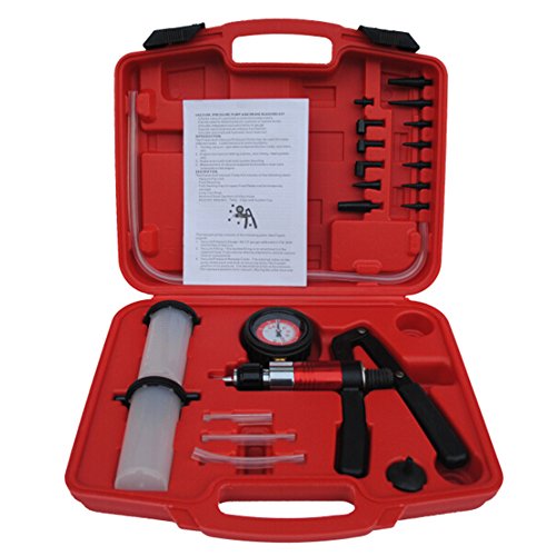 CCLIFE Pompa a Vuoto con 13 Adattatori, Spurgo Freni per Automobili Auto... - Ilgrandebazar