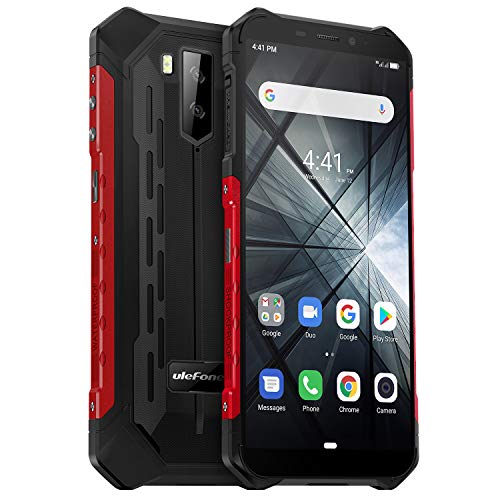 Rugged Smartphone 2019, Ulefone Armor X3 Telefono IP68 Android 9.0, Rosso