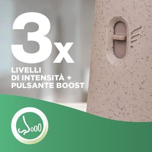 Air Wick Active Fresh Deodorante per Ambienti, Confezione con 1 Diffusore Automatico senza gas, 1 Ricarica alla Fragranza Brezza Marina e Magnolia 228ml, 2 Pile AA, Neutralizza Odori 24/7