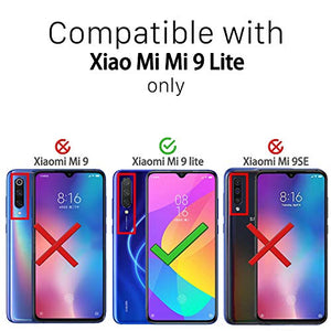 Ferilinso Cover per Xiaomi Mi 9 Lite, Custodia Protettiva Antiurto Nero
