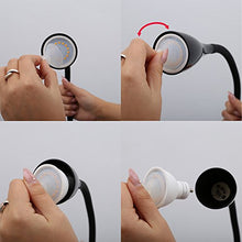 Carica l&#39;immagine nel visualizzatore di Gallery, Lampada LED da tavolo con morsetto dimmerabile, include lampadina 5W Nero - Ilgrandebazar