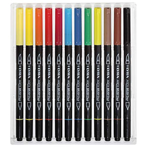 Lyra L6521120 - Astuccio 12 Pennarelli Aquabrush Duo, 12 Pezzi 12 Fasermaler - Ilgrandebazar