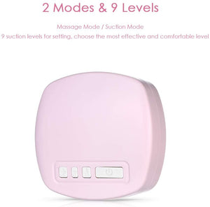 Decdeal - Tiralatte Elettrico Ricaricabile con Cuscino Massaggiatore per L'Allattamento al Seno, Senza BPA, Rosa (Singolo)