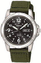 Carica l'immagine nel visualizzatore di Gallery, Seiko Orologio Analogico Solare Uomo con Cinturino in Tessuto SNE095P2 - Ilgrandebazar