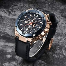 Carica l&#39;immagine nel visualizzatore di Gallery, Orologio uomo BY BENYAR Cronografo Analogico Impermeabile Orologi Blackblue - Ilgrandebazar