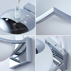 DAXGD LED Luci sfera di vetro Lampade da parete, Applique parete Interno...