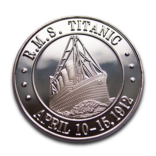 Moneta da collezione Titanic bianca commemorativa e