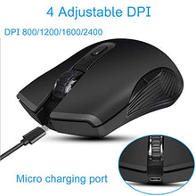 Carica l'immagine nel visualizzatore di Gallery, EasyULT Mouse Gaming Wireless Ricaricabile, Senza Fili 2,4G 2400DPI...