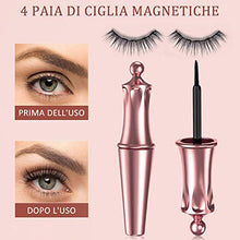 Carica l&#39;immagine nel visualizzatore di Gallery, Ciglia Magnetiche, 2020 Escalation Finte Magnetiche e Set Di Eyeliner...
