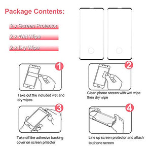2 pezzi Vetro Temperato per Samsung Galaxy S10 Plus Pellicola Trasparente