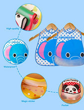 Carica l'immagine nel visualizzatore di Gallery, Tomkity 10 Pezzi Bavaglini Neonati Impermeabile in Plastica EVA per Bambino