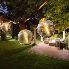 Carica l'immagine nel visualizzatore di Gallery, ROVLAK Catena Luminosa Esterno - 9,5M G40 LED Catena Luci da Giardino Impermeabile con 25+3 Lampadine, 2700K Catena Luminosa Decorazione per Esterni Interni Giardino Matrimonio Festa