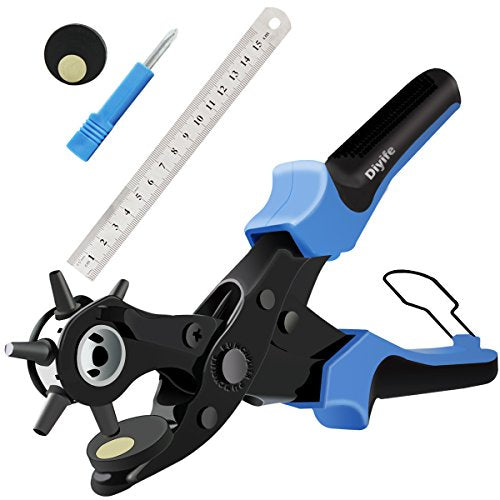 Pinza Fustellatrice, [Nuova Versione] Diyife Perforatrice a Fustella...