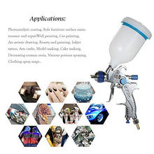 Carica l&#39;immagine nel visualizzatore di Gallery, KKmoon 601 Airbrush Kit HVLP Pistola a Spruzzo d&#39;aria Gravity Feed Paint... - Ilgrandebazar