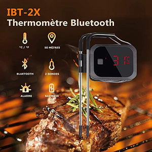 Inkbird Wireless Bluetooth BBQ termometro Barbecue Thermometer+2 Sensors