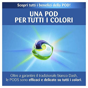 Dash Allin1 PODS Detersivo Lavatrice in Capsule Ambra, Maxi Formato 2 x 66,...