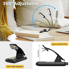 Carica l&#39;immagine nel visualizzatore di Gallery, TEAMPD Luce da Lettura, USB Ricaricabile Lampada da Lettura, 10 LEDs 3 Modalità 100-10% Luminosità Regolabile Luce per Lettura Libri a Letto con Clip, Luce Lettura per Libro,Portatili,Viaggio,Bambini