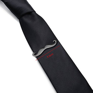 HONEY BEAR Barba Sottile Fermacravatta per Uomo/Ragazzi Nero 5.6cm - Ilgrandebazar