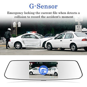 【2020 Nuova Versione】 CHORTAU Telecamera per Auto da 4,8 pollici Touchscreen...