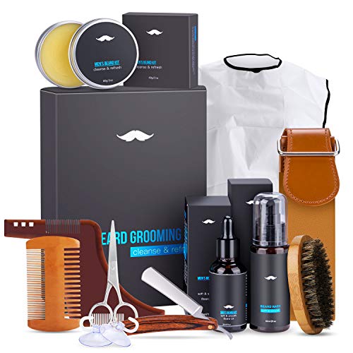 Kit Cura Barba Uomo, Magicfun Professionale Della con Shampoo... - Ilgrandebazar