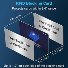 Carica l'immagine nel visualizzatore di Gallery, wisdompro Protezione RFID 6 pezzi, RFID Protection Card/NFC Card, Protezione Carte di Credito, Proteggi Carte di Credito Contactless per Carta di Debito, Carta D'identità, Passaporto