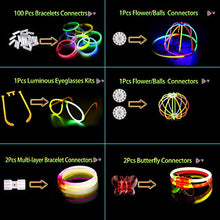 Carica l&#39;immagine nel visualizzatore di Gallery, AMZJUPWM Braccialetti Luminosi Fluorescenti 490pcs, Glow Stick 106 100PCS - Ilgrandebazar