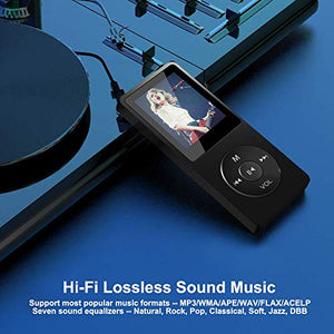 Lettore MP3 Musicale Digitale Portatile, Player con Nero (non bluetooth)