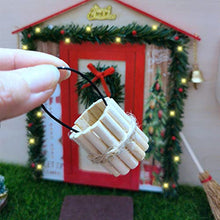 Carica l&#39;immagine nel visualizzatore di Gallery, Porta Elfo Natale Kit Apribile, Porticina Elfo Natale Legno, Miniature Natalizie Fai Da Te Casa, Gnomi Porta Delle Accessori, Decorazioni Casa Natale Albero Legno Finestra Pupazzo Zerbino Lanterna (B)